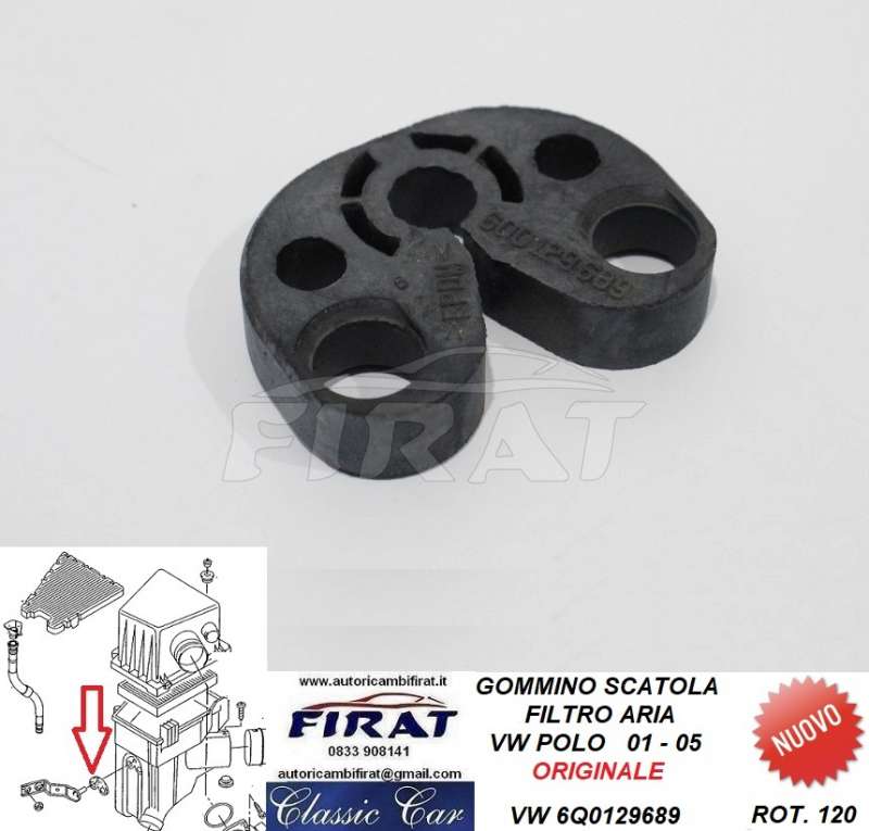 GOMMINO SCATOLA FILTRO ARIA VW POLO 01-05 (6Q0129689)